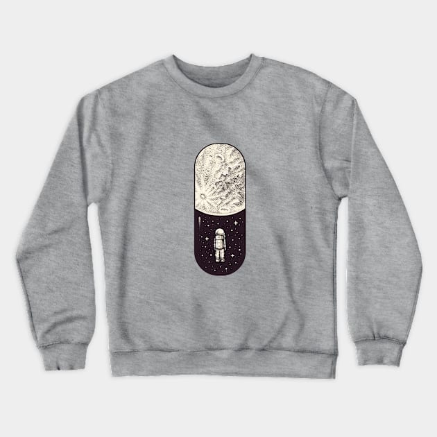 Space Capsule Crewneck Sweatshirt by enkeldika2